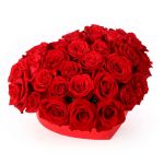 Flowerbox - serce z róż