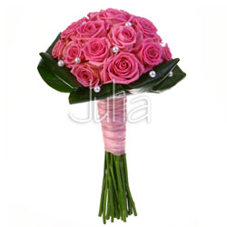 Wiązanka ślubna z róż